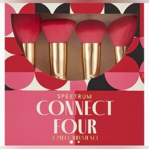 SPECTRUM COLLECTIONS Connect Four Midi 4 Piece Brush Set NEW